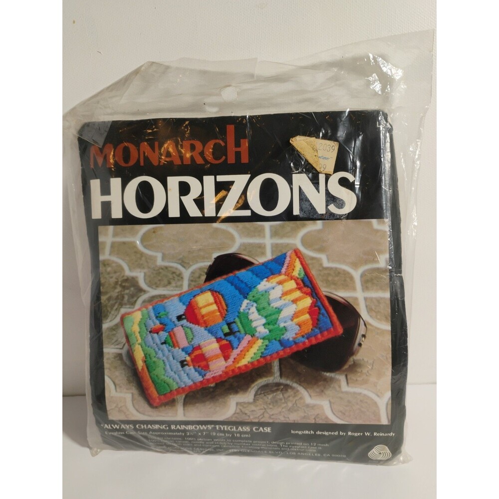 Monarch Horizons Long Stitch Kit Reinardy 1982 Eyeglass Case Persian Wools Craft